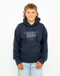 Boys Cabin Hoodie in Navy