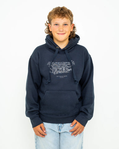 Boys Cabin Hoodie in Navy