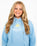 Girls Cornwall Hoodie in Powder Blue