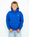 Boys Palm Hoodie in Royal Blue