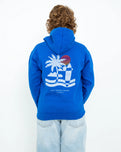 Boys Palm Hoodie in Royal Blue