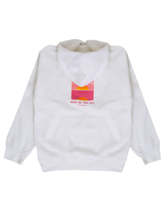 Girls Sunset Hoodie in White