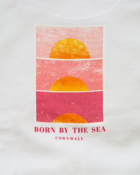 Girls Sunset Hoodie in White