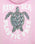 Girls Turtle Hoodie in Baby Pink