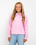 Girls Turtle Hoodie in Baby Pink