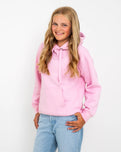 Girls Turtle Hoodie in Baby Pink