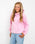 Girls Turtle Hoodie in Baby Pink