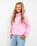 Girls Turtle Hoodie in Baby Pink