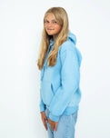 Girls Turtle Hoodie in Powder Blue