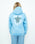 Girls Turtle Hoodie in Powder Blue