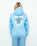 Girls Turtle Hoodie in Powder Blue