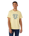 The Wrangler Mens Varsity T-Shirt in Pineapple Slice