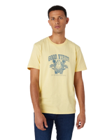 The Wrangler Mens Varsity T-Shirt in Pineapple Slice