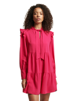 The Superdry Womens Studios Tiered Mini Dress in Highland Berry