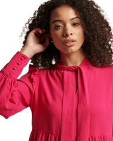 The Superdry Womens Studios Tiered Mini Dress in Highland Berry