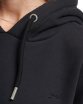 The Superdry Womens Embroidered Logo Hooded Dress in Black