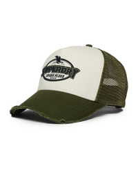 The Superdry Womens Mesh Trucker Cap in Army Green