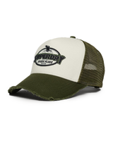 The Superdry Womens Mesh Trucker Cap in Army Green