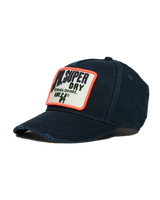 The Superdry Womens Graphic Trucker Cap in Eclipse Navy