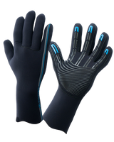 The Alder Junior Matrix 3mm Wetsuit Gloves in Black