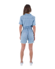 The Hurley Womens Oceancare Denim Overall in Light Denim