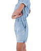 The Hurley Womens Oceancare Denim Overall in Light Denim