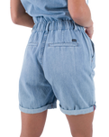 The Hurley Womens Oceancare Denim Overall in Light Denim