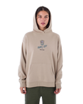 The Hurley Womens Fresh As A Daisy Pullover Hoodie in Trench Coat