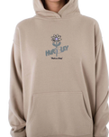 The Hurley Womens Fresh As A Daisy Pullover Hoodie in Trench Coat