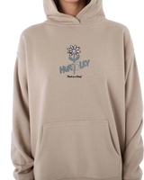 The Hurley Womens Fresh As A Daisy Pullover Hoodie in Trench Coat