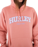 The Hurley Womens Hygge Pullover Hoodie in Muted Clay