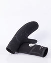 The Rip Curl Flash Bomb 7mm Wetsuit Mittens in Black