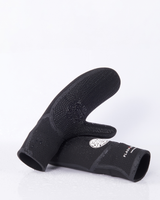 The Rip Curl Flash Bomb 7mm Wetsuit Mittens in Black