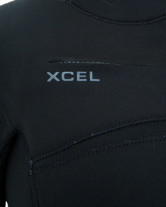 Comp 5/4mm Chest Zip Wetsuit in Black/Black