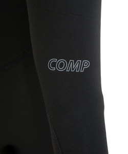 Comp 5/4mm Chest Zip Wetsuit in Black/Black