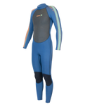 Boys Impact 3/2mm Back Zip Wetsuit in Blue