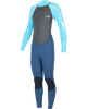 The Alder Girls Impact 3/2mm Wetsuit in Cyan