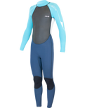 The Alder Girls Impact 3/2mm Wetsuit in Cyan