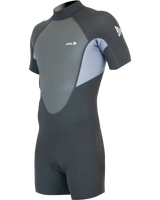 The Alder Mens Impact 3/2mm Shorty Wetsuit in Black & Deep Grey