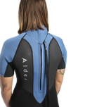 Impact 3/2mm Shorty Wetsuit in Black, Faience Blue, Ethereal Blue & Glacier Blue