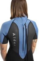 Impact 3/2mm Shorty Wetsuit in Black, Faience Blue, Ethereal Blue & Glacier Blue