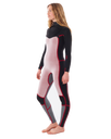 The Rip Curl Womens Womens Dawn Patrol 4/3mm Chest Zip Wetsuit in Black