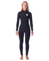 The Rip Curl Womens Dawn Patrol 4/3mm Back Zip Wetsuit (2020) in Black