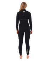 The Rip Curl Womens Womens E-Bomb 4/3mm Zipless Wetsuit in Black