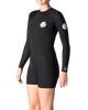 The Rip Curl Womens G-Bomb 2/2mm Back Zip Spring Wetsuit in Black