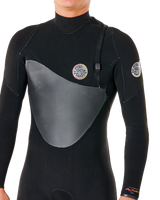 The Rip Curl Mens Flashbomb Heat Seeker 3/2mm Zip Free Wetsuit in Black
