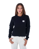 The Hurley Womens Supply Waffle Long Sleeve T-Shirt in Black