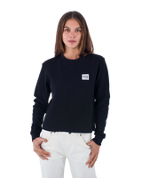 The Hurley Womens Supply Waffle Long Sleeve T-Shirt in Black