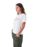 The Hurley Womens Hygge T-Shirt in Marshmallow