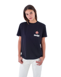 The Hurley Womens Organic Hibiscus T-Shirt in Black